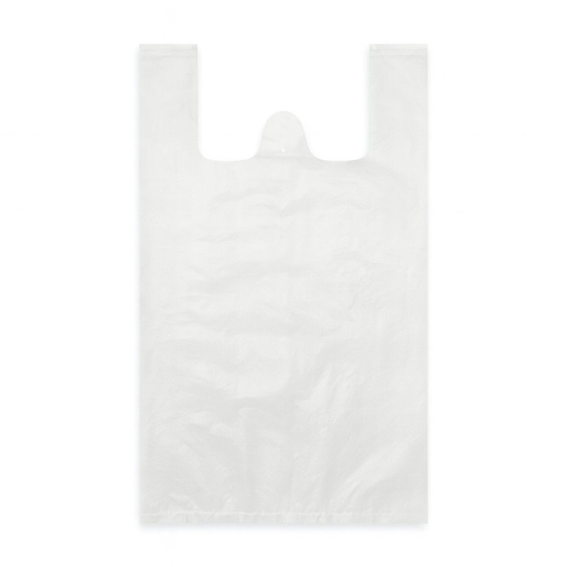 HDPE košilkové tašky v bloku 160x300mm, bez potisku, bílé