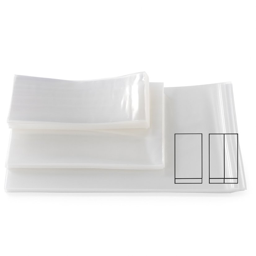 Sáčky - ploché dno (BOPP) - Šíře: 110 mm, Délka: 220 mm Sáčky - ploché dno (BOPP) - Šíře: 110 mm, Délka: 220 mm