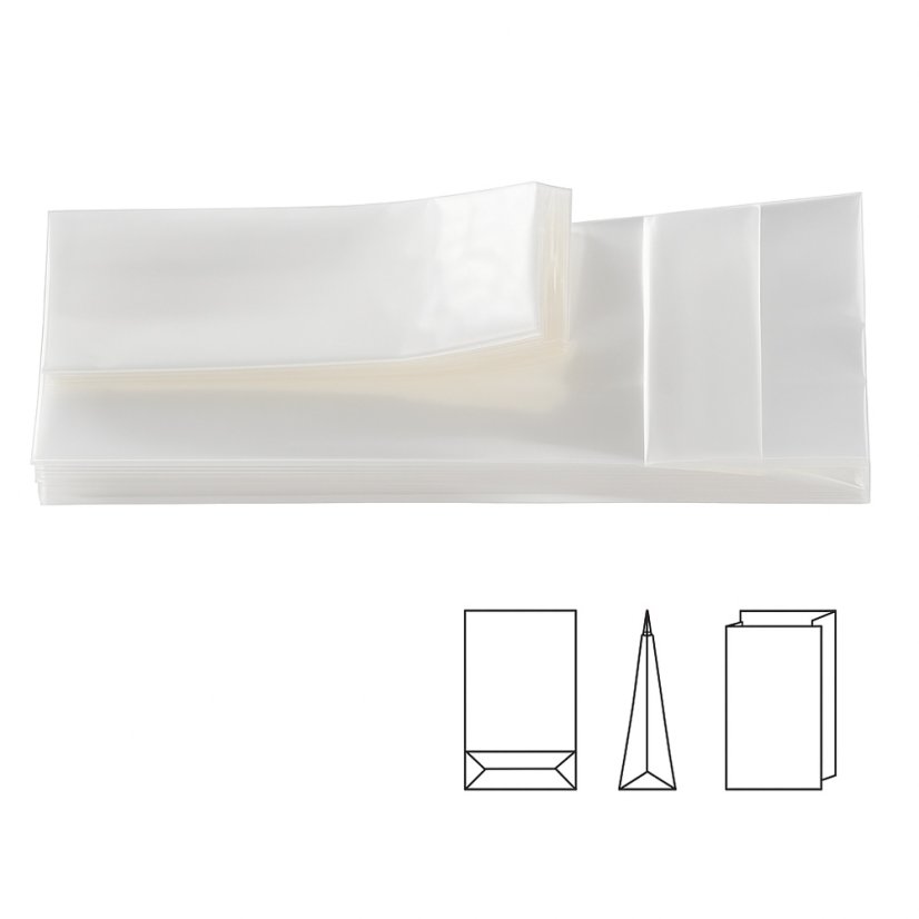 Sáčky - hranolové dno (BOPP) - Šíře: 70 mm, Délka: 215 mm