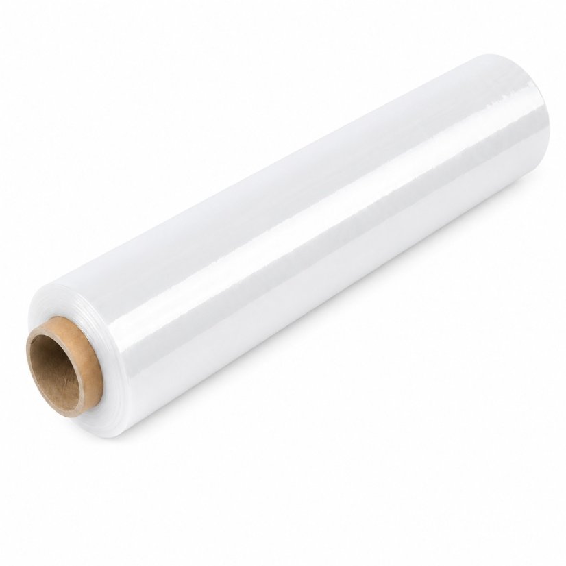 LDPE ruční stretch fólie na palety 500mmx150m, čirá
