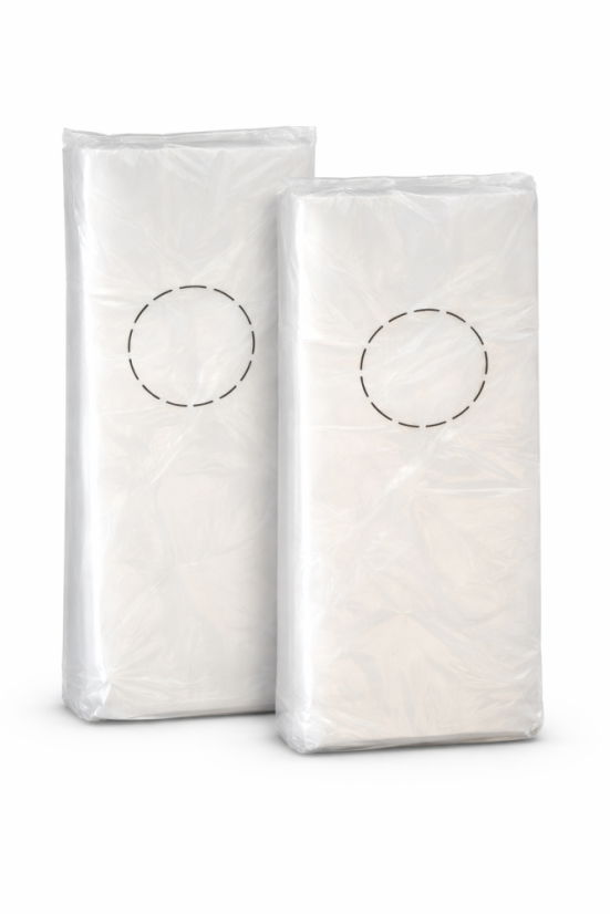 HDPE sáčky vytahovací s potravinářským atestem 100x240mm