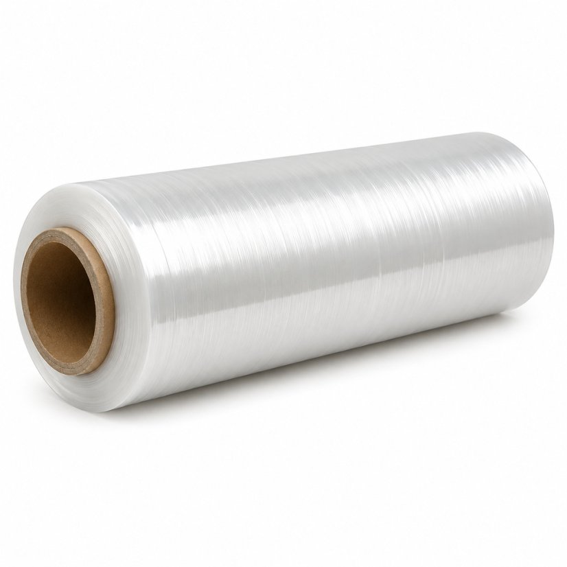 LDPE ruční stretch fólie na palety 430mmx600m, předepnutá