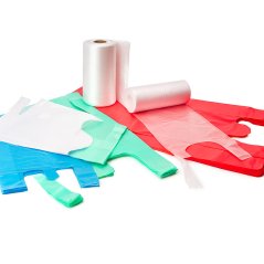 Tašky košilkové blokované bez tisku (HDPE)