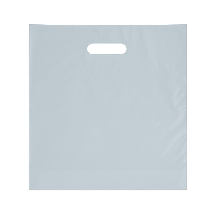 LDPE tašky s "C" výsekem bez potisku 200x300mm, stříbrné