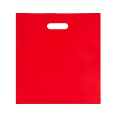 LDPE tašky s "C" výsekem bez potisku 400x550mm, červené