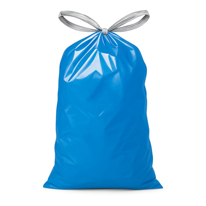 Pytle rolované zatahovací (HDPE) - Šíře: 600 mm, Délka: 800 mm, Barva: Zelená, Objem: 60 l, Velikost balení: 500 ks