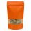 Sáčky - stojací dvouvrstvé oranžové s malým okénkem (KRAFT50/PET12/CPP40) - Šíře: 130 mm, Délka: 225 mm, Objem: 500 ml, Záložka: 70 mm, Velikost balení: -
