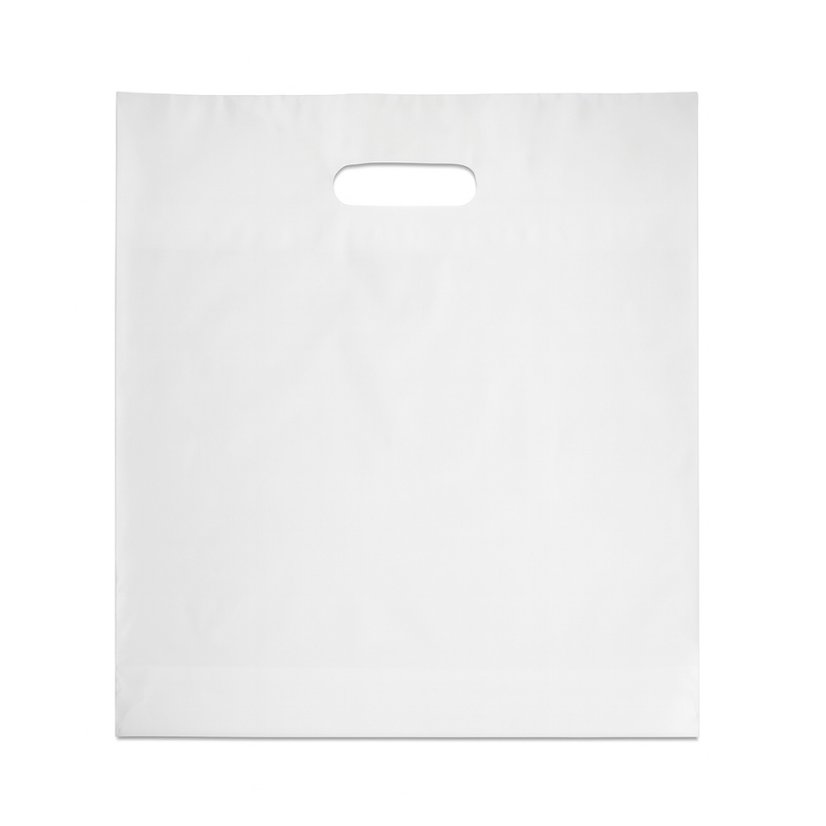 Tašky "C" výsek bez tisku (LDPE) - Šíře: 450 mm, Délka: 500 mm, Síla: 0,055 mm, Barva: Bílá