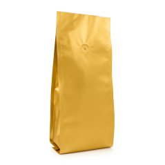 Sáčky - svařované dno - zlatý mat s aromaventilem (PET12/AL7/PE110)