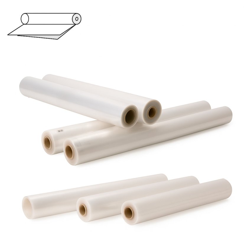 Polohadice, šíře 2000-3000 mm, malonávin (Fólie LDPE) - Šíře: 3000 mm, Síla: 0,160 mm, Návin: 25 m, Barva: Čirá, Velikost balení: 1 ks