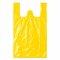 HDPE košilkové tašky v bloku, bez potisku, nosnost 10 kg, žluté - slabé
