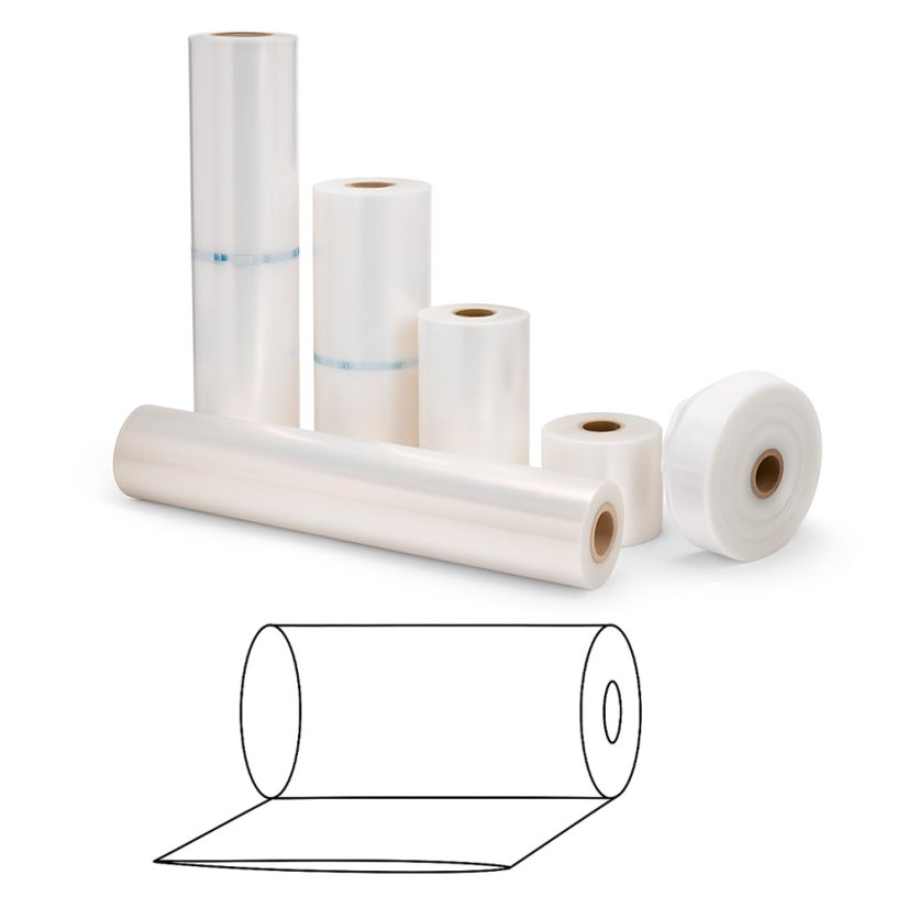 Hadice, polohadice, fólie, šíře 250-1600 mm  (HDPE) - Druh: Polohadice, Šíře: 250 - 1600 mm, Síla: 0,010 - 0,050 mm