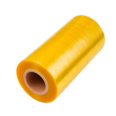PVC potravinová fólie pro ruční balící stroje - žlutá (LDPE)