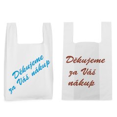 Tašky košilkové s neutrálním potiskem (HDPE)