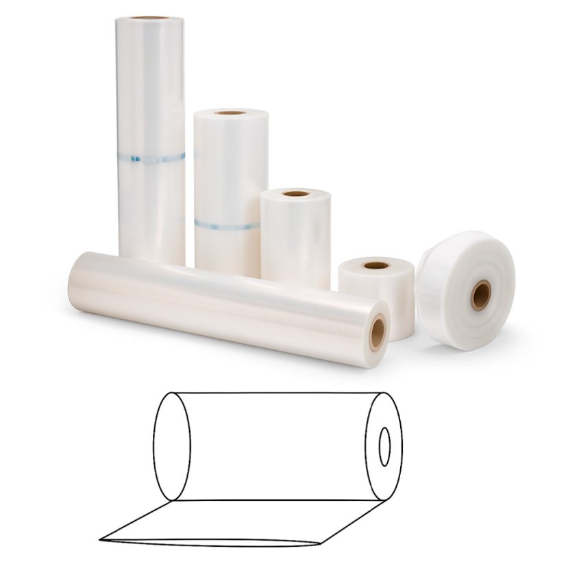 Hadice čirá - šíře 300-600 mm (LDPE) - Šíře: 500 mm, Síla: 0,050 mm, Návin: 360 m, Hmotnost: 17 kg